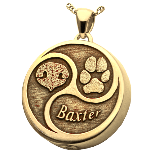 Nose And Paw Print Cremation Pendant II